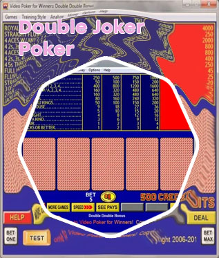 Double joker video poker