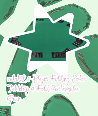 Foldable poker table top