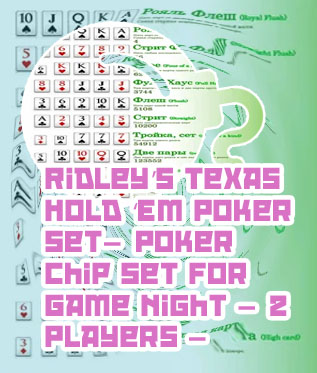 Ridley's games room texas holdem poker set
